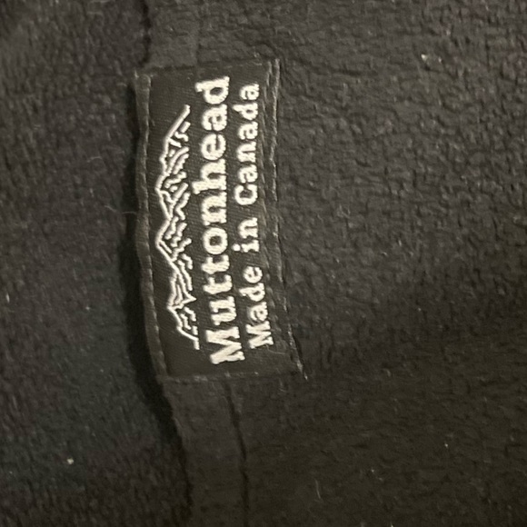 Black Medium Fleece Muttonhead Trackpants - Picture 3 of 3
